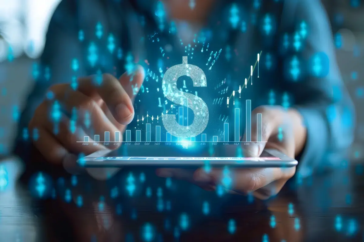 Ilustração sobre investimento em site profissional