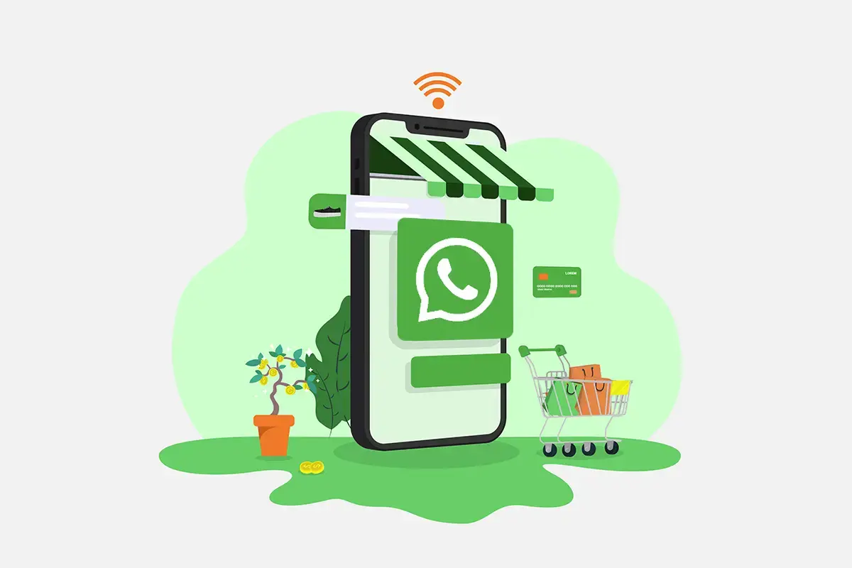 Catálogo digital com produtos organizados e botão de contato via WhatsApp