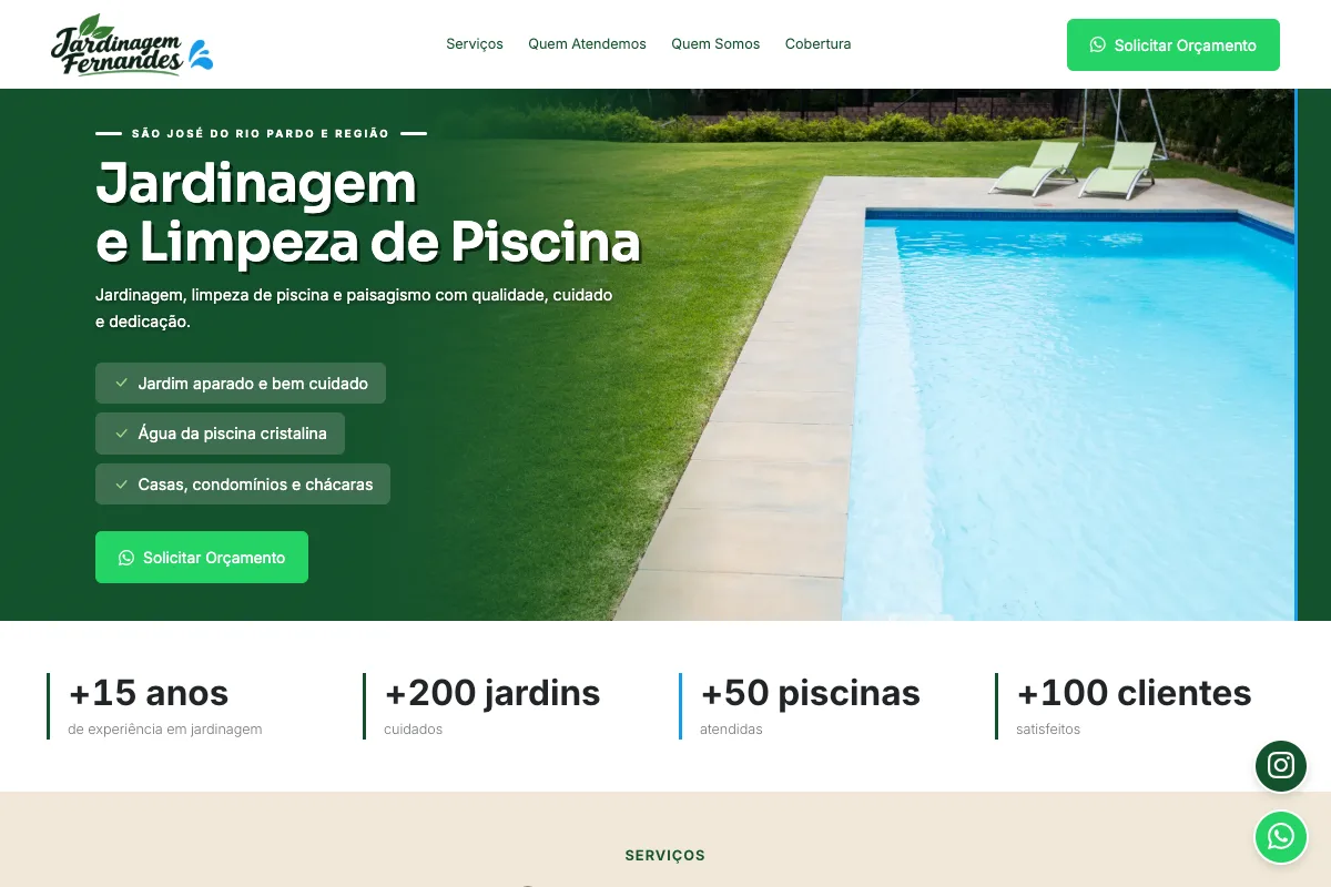 Site da Jardinagem Fernandes