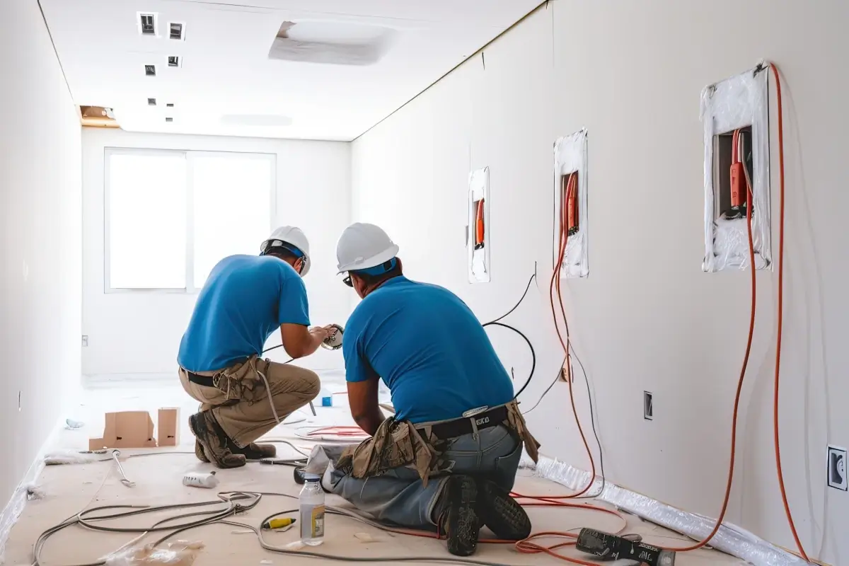 Portfólio de Eletricista exibido em site moderno