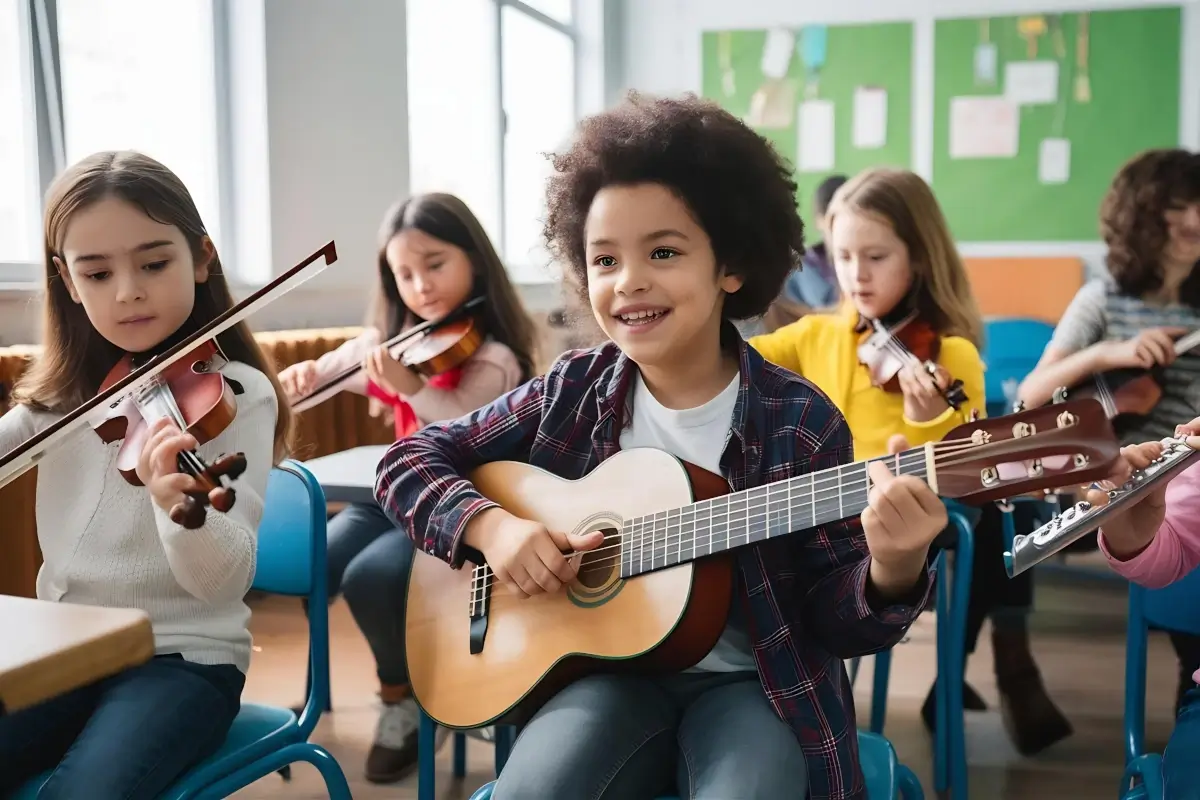 Escola de música moderna com site profissional e matrículas online