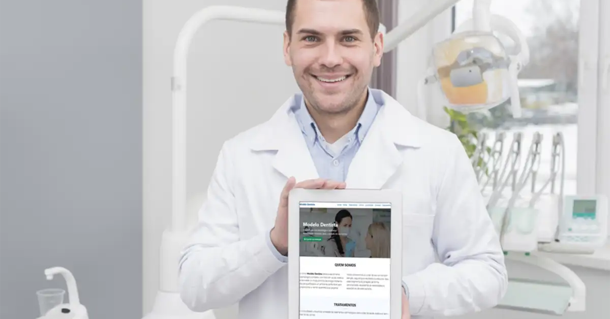 Clínica odontológica utilizando Landing Page para apresentar serviços e agendar consultas